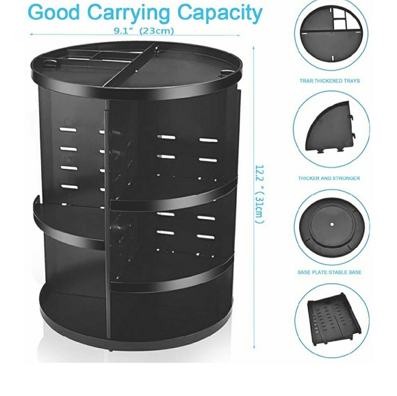 360 Spinning Makeup Organizer - Picture 2 of 4